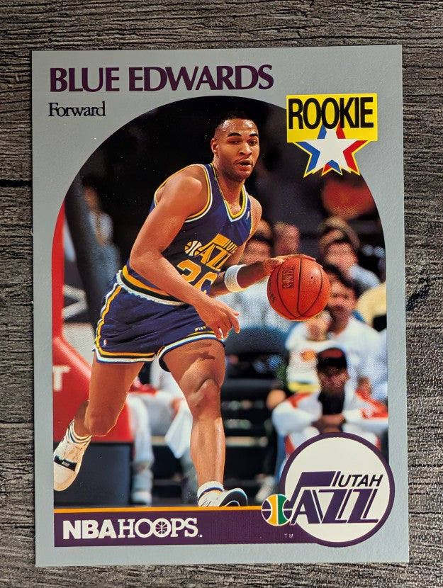 1990-91 Hoops #288 Blue Edwards RC