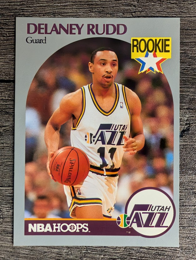 1990-91 Hoops #293 Delaney Rudd