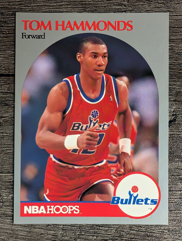 1990-91 Hoops #298A Tom Hammonds RC/No rookie logo on front