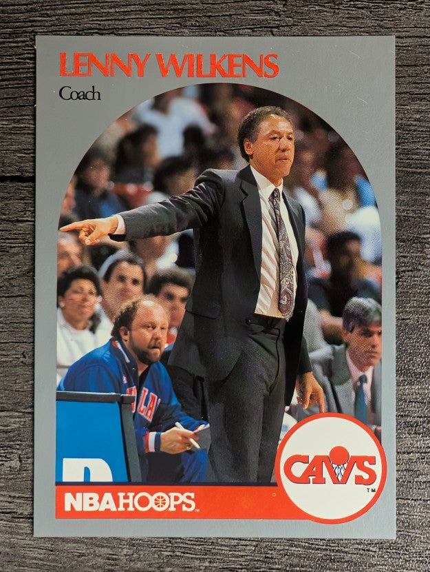 1990-91 Hoops #309 Lenny Wilkens CO
