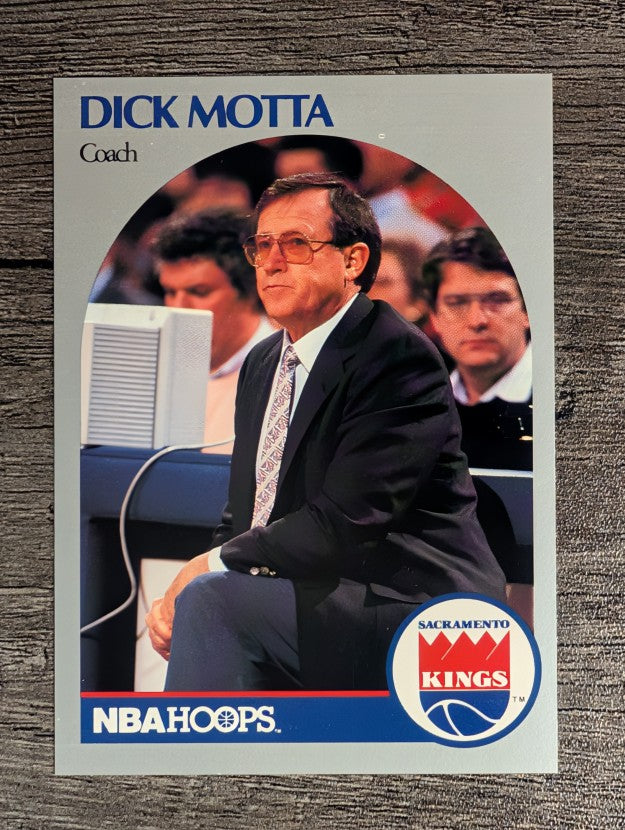 1990-91 Hoops #327 Dick Motta CO