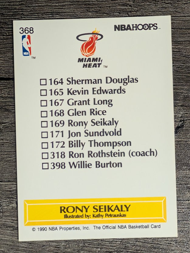 1990-91 Hoops #368 Rony Seikaly TC