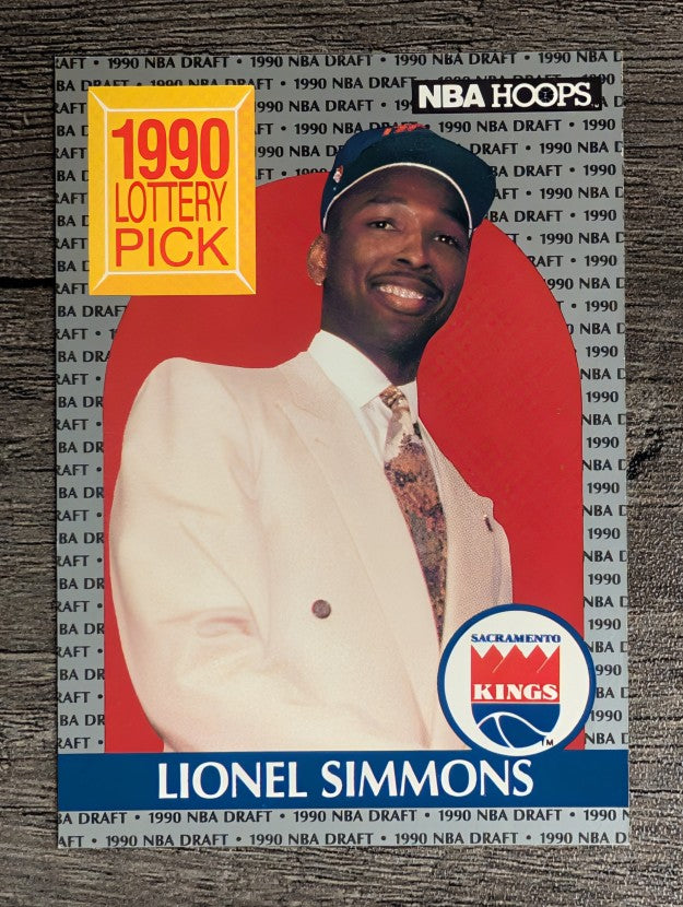 1990-91 Hoops #396 Lionel Simmons LS RC