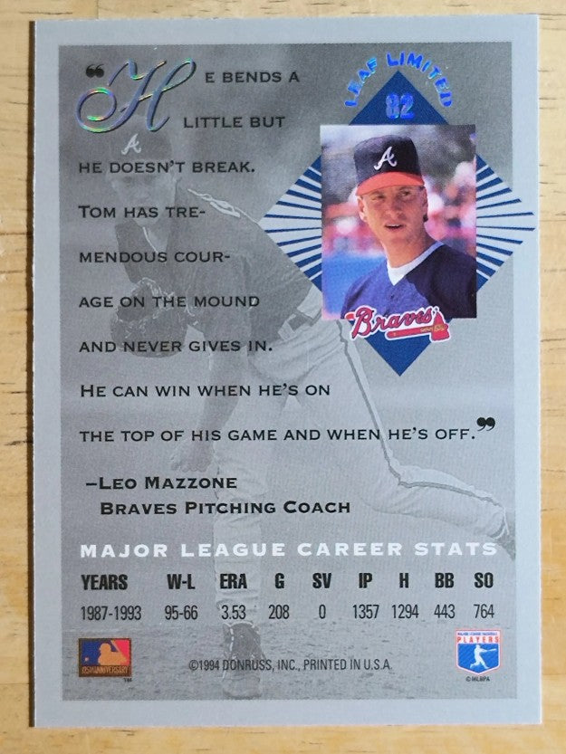 1994 Leaf Limited #82 Tom Glavine