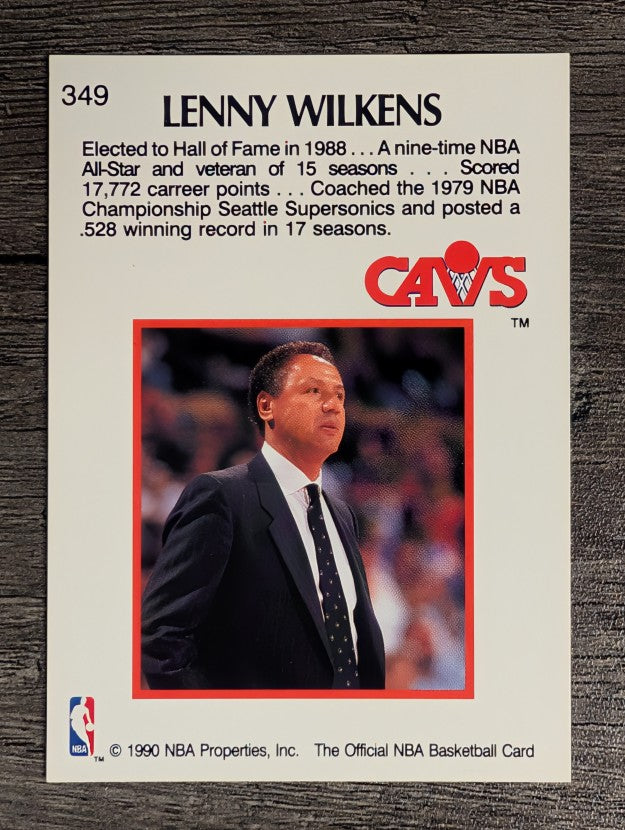 1990-91 Hoops #349 Lenny Wilkens CO