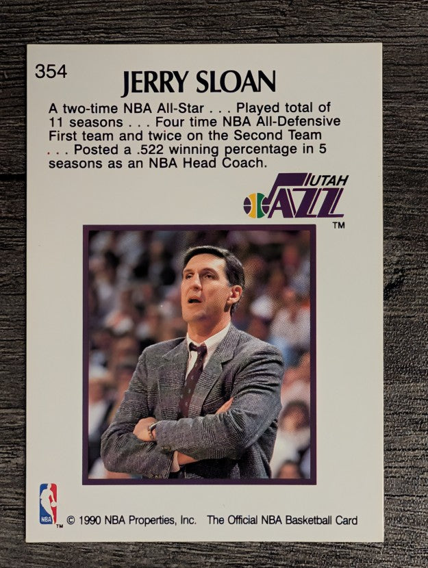1990-91 Hoops #354 Jerry Sloan CO