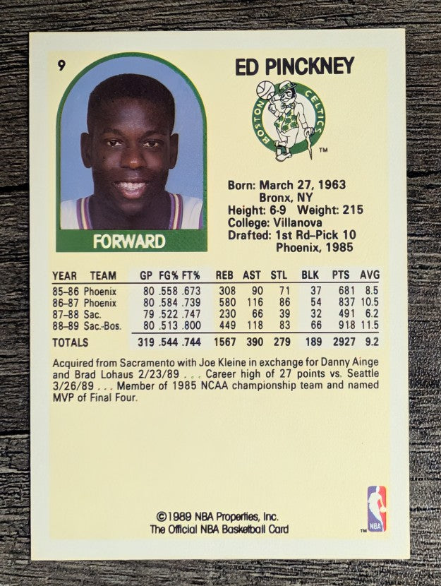 1989-90 Hoops #9 Ed Pinckney