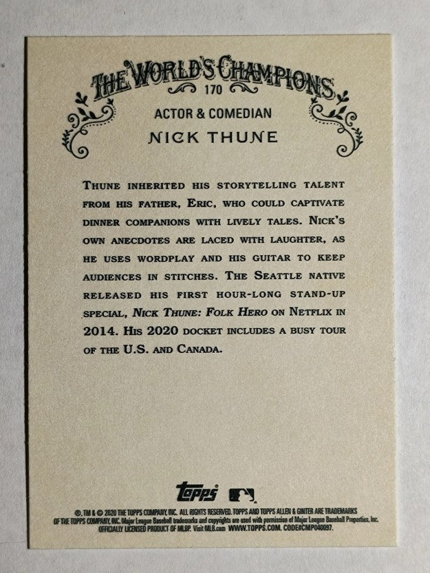 2020 Topps Allen and Ginter #170 Nick Thune