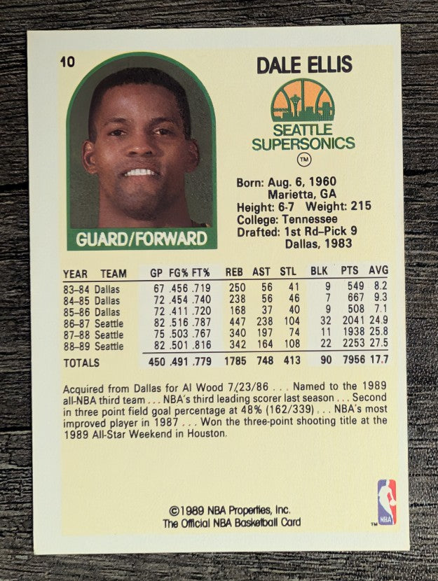 1989-90 Hoops #10 Dale Ellis