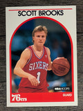 1989-90 Hoops #34 Scott Brooks RC