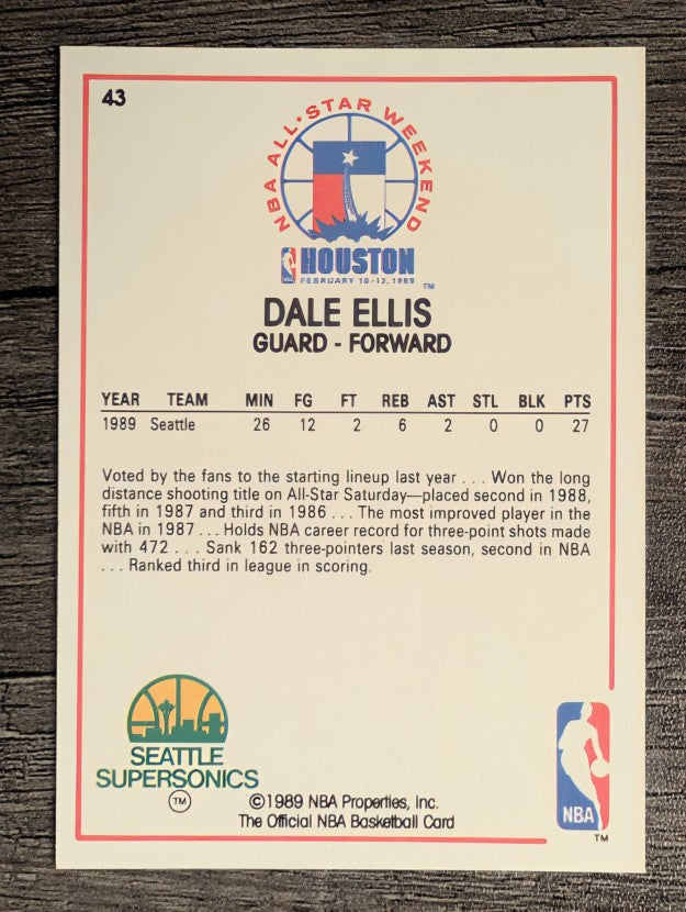 1989-90 Hoops #43 Dale Ellis AS