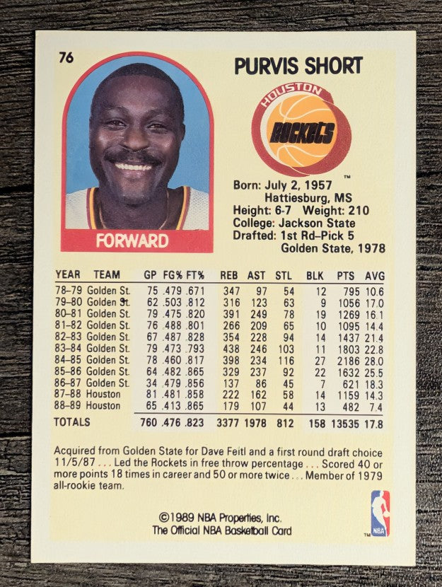 1989-90 Hoops #76 Purvis Short