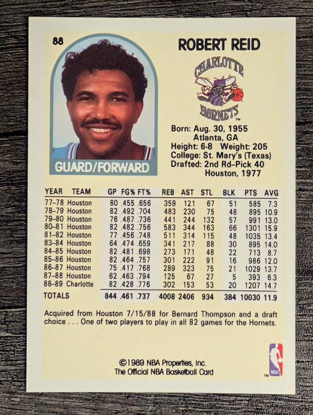 1989-90 Hoops #88 Robert Reid