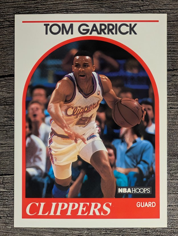 1989-90 Hoops #91 Tom Garrick RC