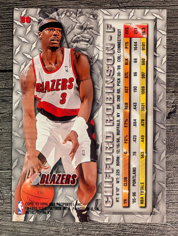 1996-97 Metal #80 Clifford Robinson