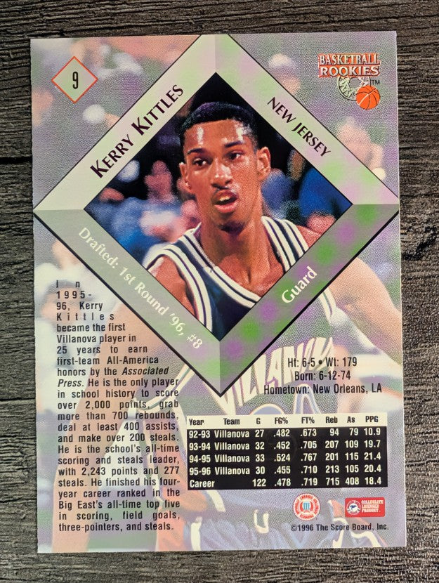 1996 Score Board Rookies #9 Kerry Kittles