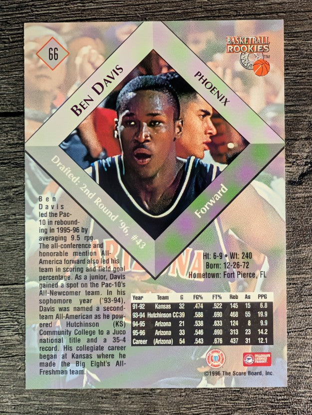 1996 Score Board Rookies #66 Ben Davis