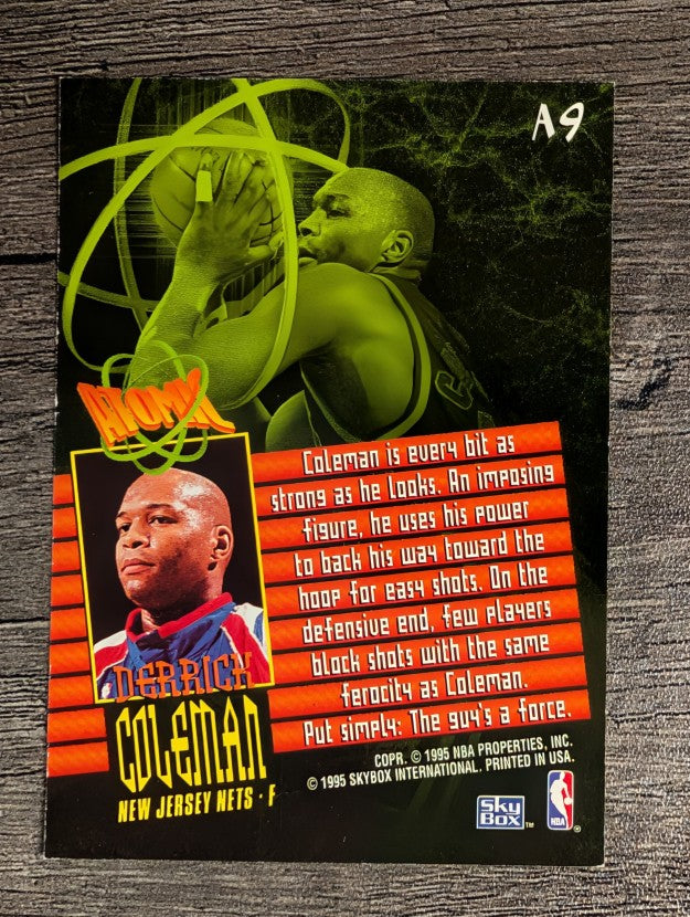 1995-96 SkyBox Premium Atomic #A9 Derrick Coleman