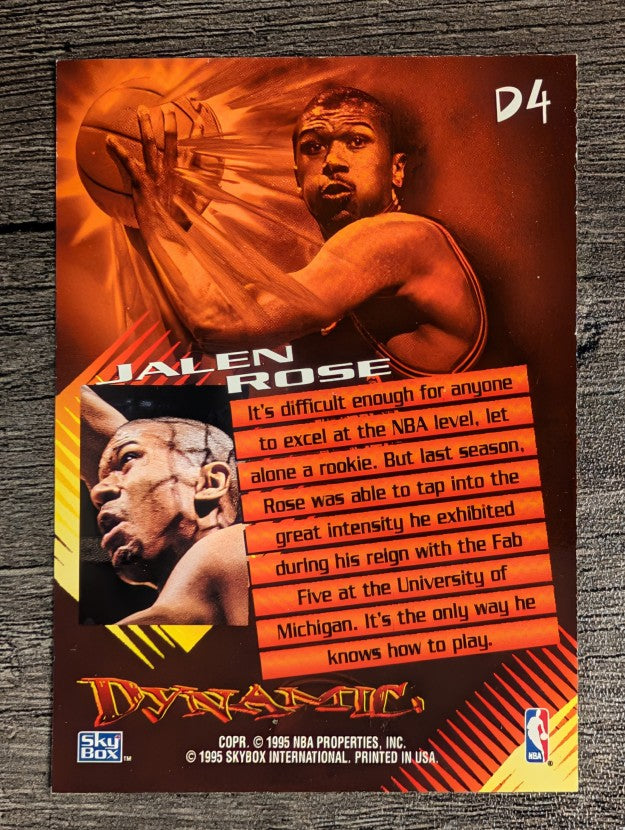 1995-96 SkyBox Premium Dynamic #D4 Jalen Rose