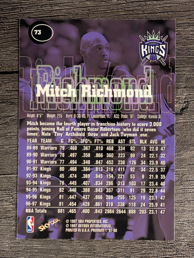 1997-98 SkyBox Premium #73 Mitch Richmond