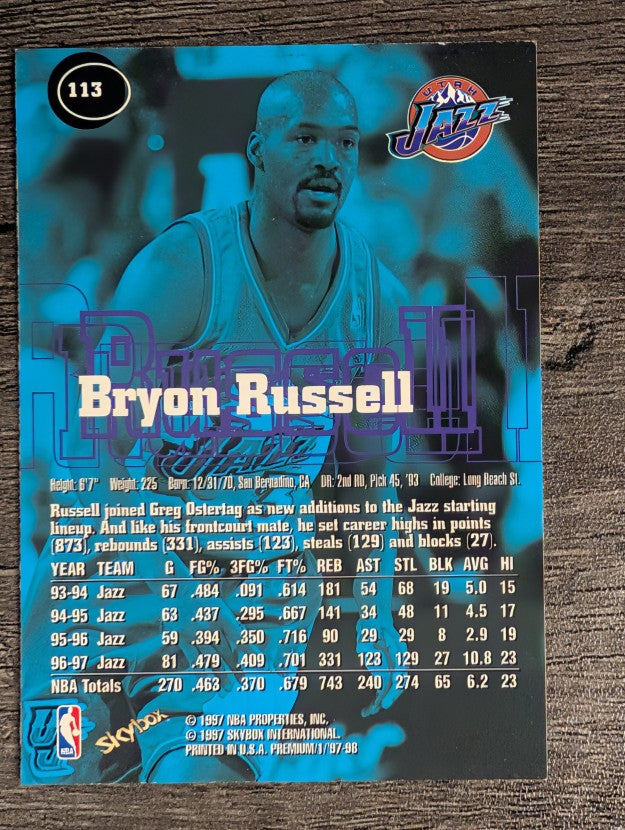 1997-98 SkyBox Premium #113 Bryon Russell