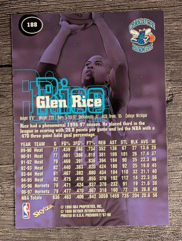 1997-98 SkyBox Premium #188 Glen Rice