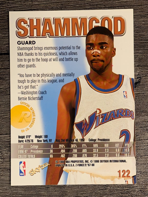1997-98 Z-Force #122 God Shammgod RC