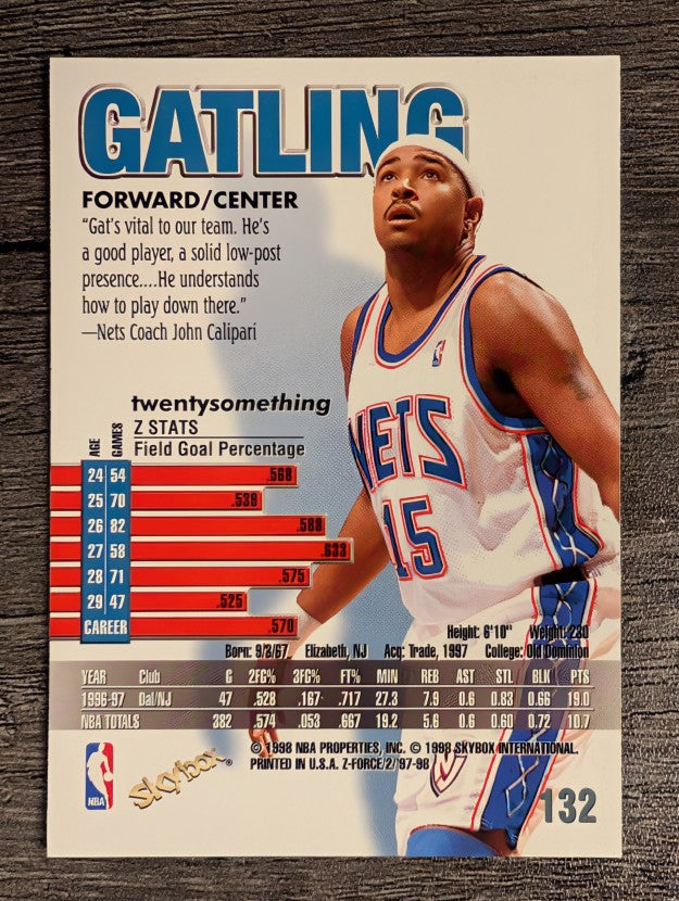 1997-98 Z-Force #132 Chris Gatling