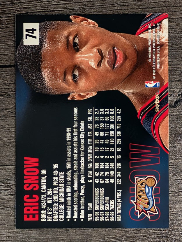 1999-00 SkyBox Dominion #74 Eric Snow