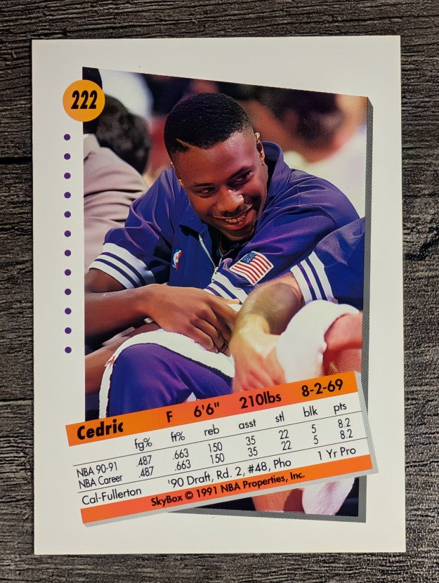1991-92 SkyBox #222 Cedric Ceballos