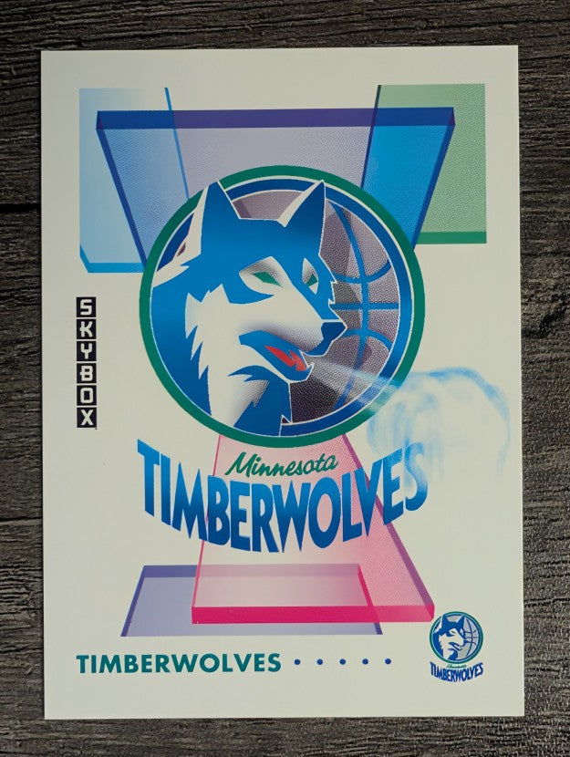 1991-92 SkyBox #366 Minnesota Timberwolves TL