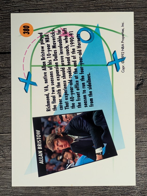 1991-92 SkyBox #380 Allan Bristow CO