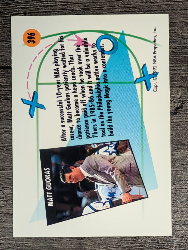 1991-92 SkyBox #396 Matt Guokas CO