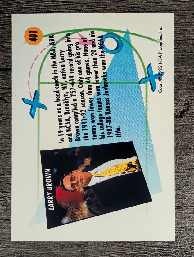 1991-92 SkyBox #401 Larry Brown CO