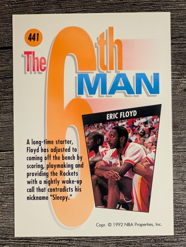 1991-92 SkyBox #441 Eric Sleepy Floyd SM
