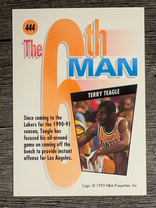 1991-92 SkyBox #444 Terry Teagle SM