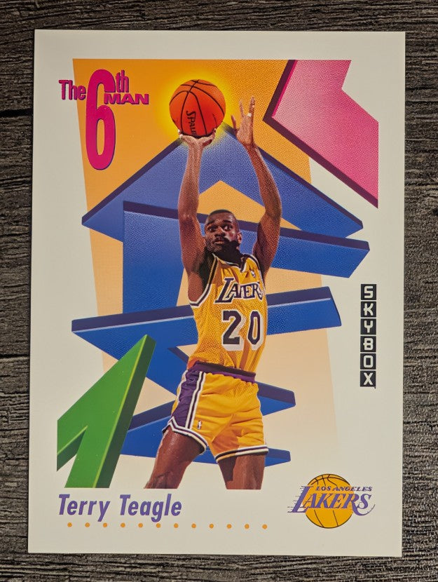 1991-92 SkyBox #444 Terry Teagle SM