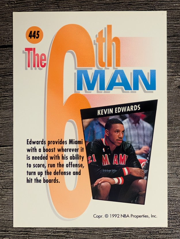 1991-92 SkyBox #445 Kevin Edwards SM