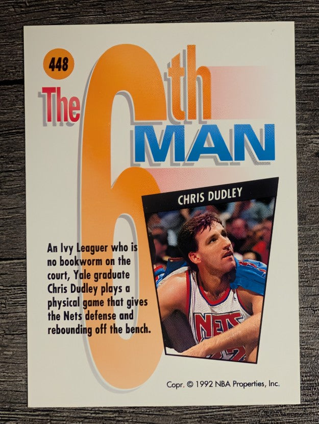 1991-92 SkyBox #448 Chris Dudley SM