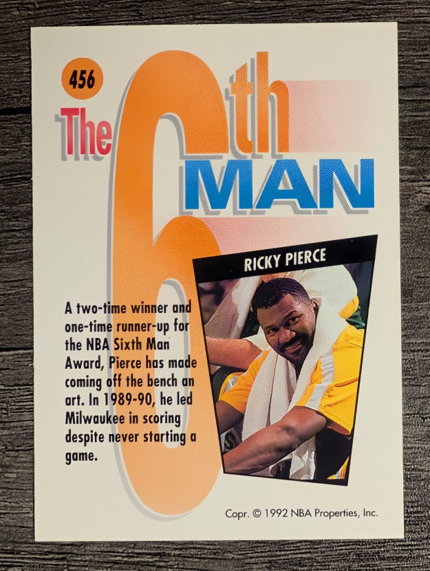 1991-92 SkyBox #456 Ricky Pierce SM