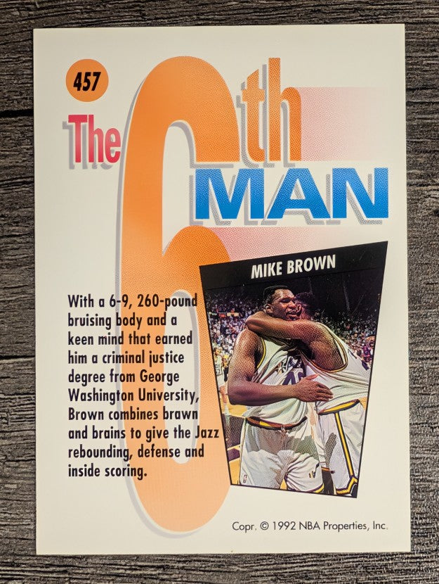 1991-92 SkyBox #457 Mike Brown SM