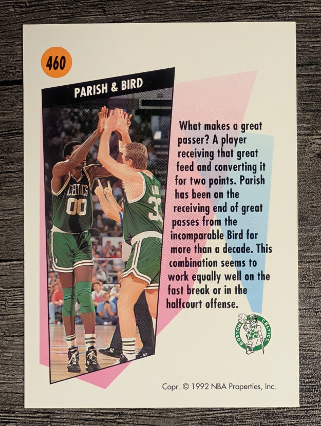 1991-92 SkyBox #460 Larry Bird/Robert Parish TW