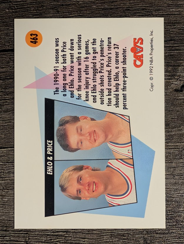 1991-92 SkyBox #463 Craig Ehlo/Mark Price TW