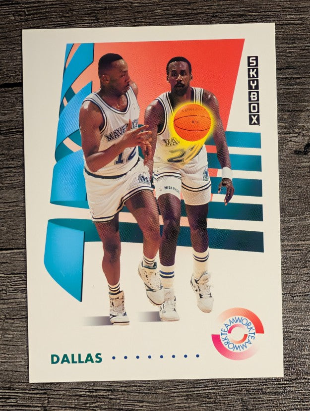 1991-92 SkyBox #464 Derek Harper/Rolando Blackman TW