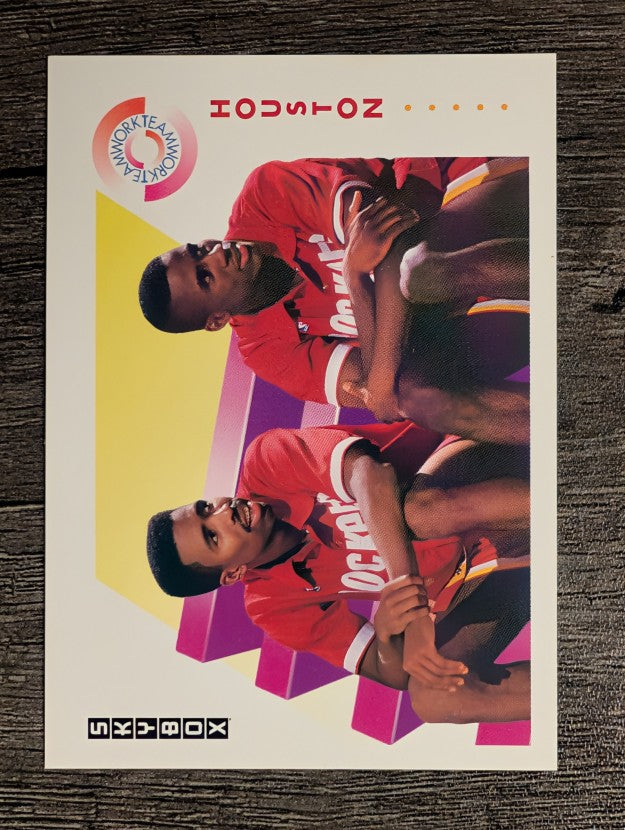 1991-92 SkyBox #468 Vernon Maxwell/Kenny Smith TW
