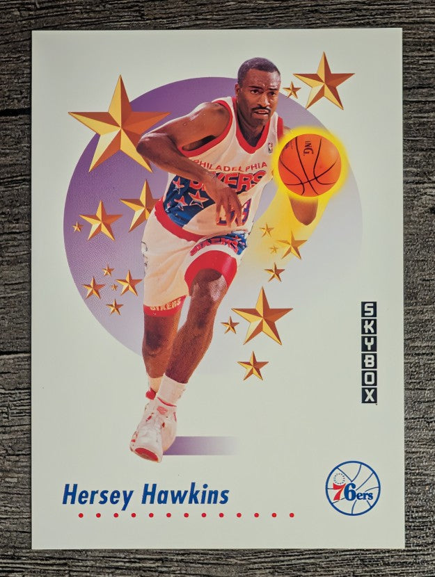 1991-92 SkyBox #505 Hersey Hawkins RS