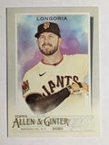 2020 Topps Allen and Ginter #173 Evan Longoria