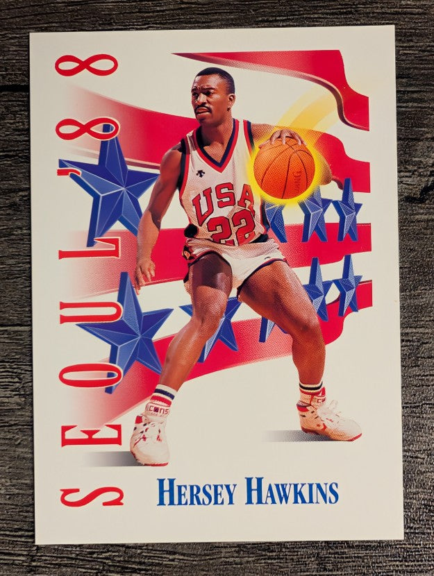 1991-92 SkyBox #551 Hersey Hawkins USA