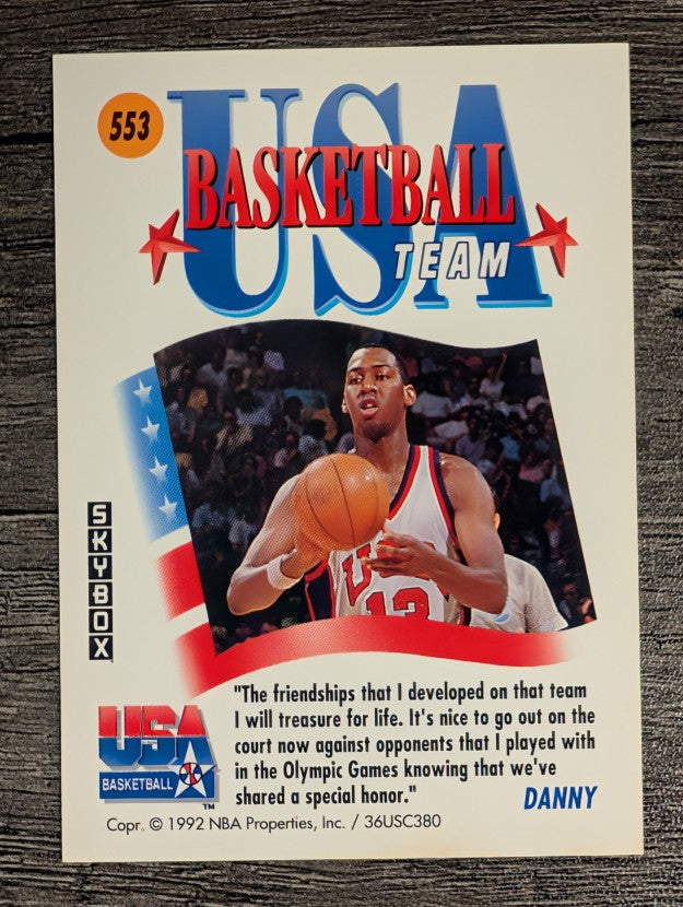 1991-92 SkyBox #553 Danny Manning USA