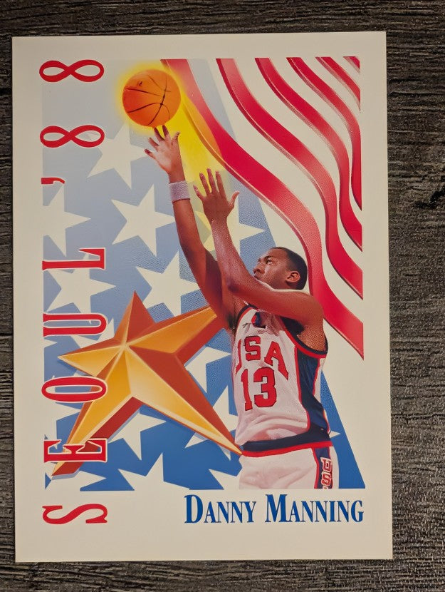 1991-92 SkyBox #553 Danny Manning USA